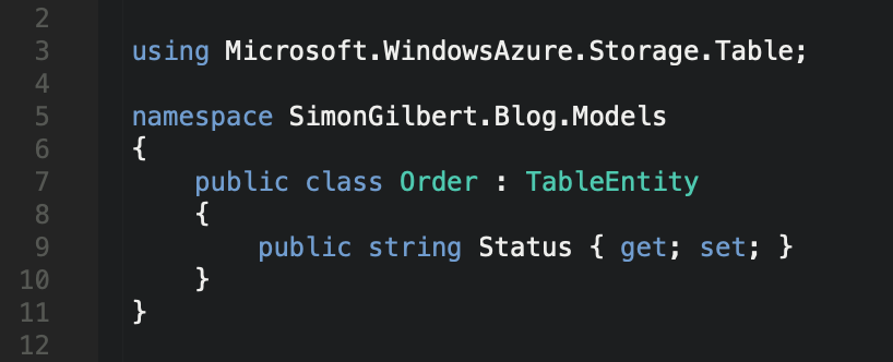 Microsoft Azure Table Storage - TableEntity Inheritance
