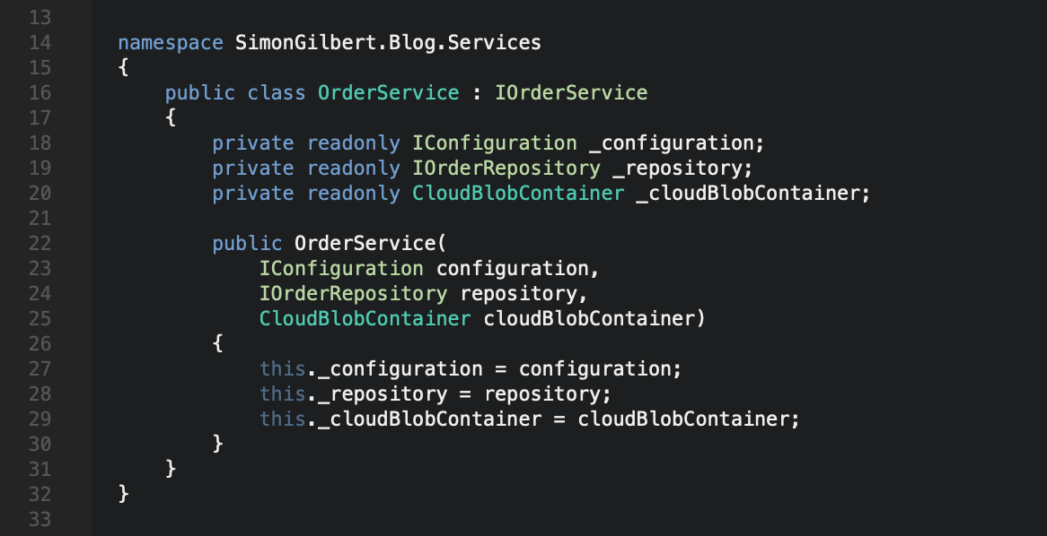 Microsoft Azure Table Storage - Service With CloudBlobContainer