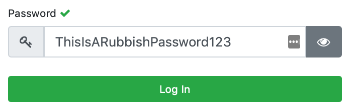 Show &amp; Hide Password Form Submit - ReactJS + Redux + C# ASP.Net Core